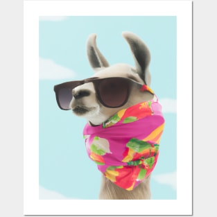 Holiday Fashion Lama Posters and Art